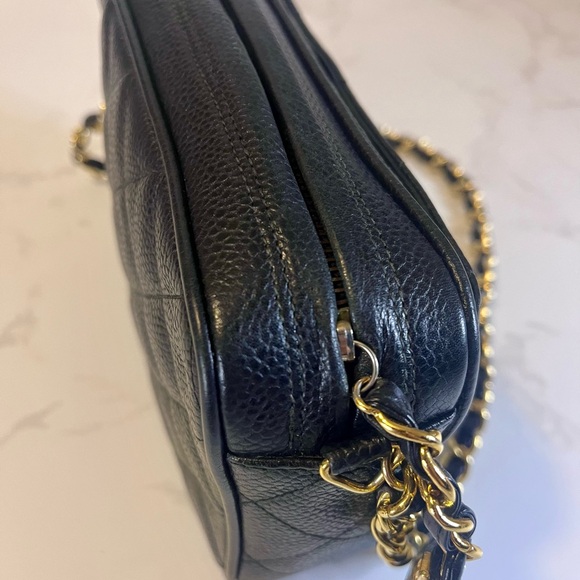 SOLD Vintage Small Chanel Black Caviar Camera Bag - Picture 11 of 16